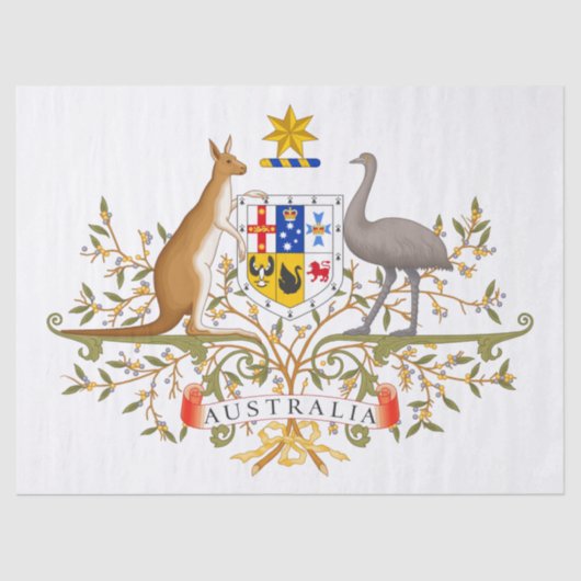 Wappen Australiens Seidenpapier (Vorderseite)