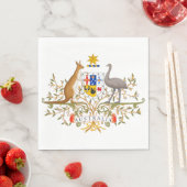 Wappen Australiens Serviette (Beispiel)