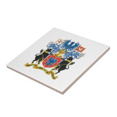 Wappen Azoren (Portugal) Fliese (Seite)