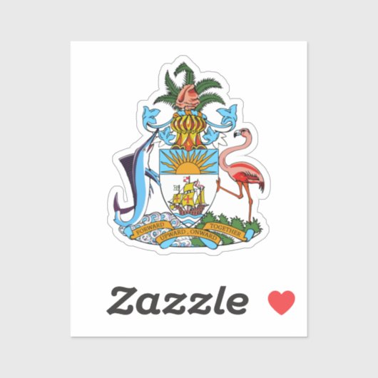 Wappen - Bahamas Aufkleber (Blatt)