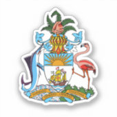 Wappen - Bahamas Aufkleber (Vorderseite)
