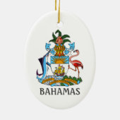 Wappen - Bahamas Keramik Ornament (Hinten)