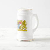 Wappen Bayern-offiziellen Deutschland-Symbols Bierglas (VorderseiteRechts)