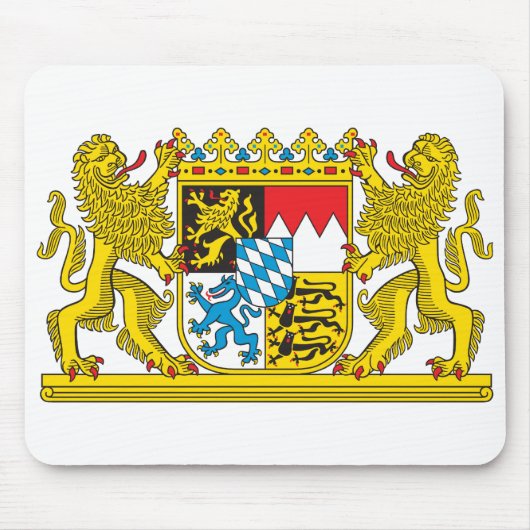 Wappen Bayern-offiziellen Deutschland-Symbols Mousepad (Vorne)