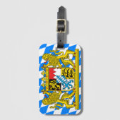 Wappen Bayerns Gepäckanhänger (Vorderseite Vertikal)