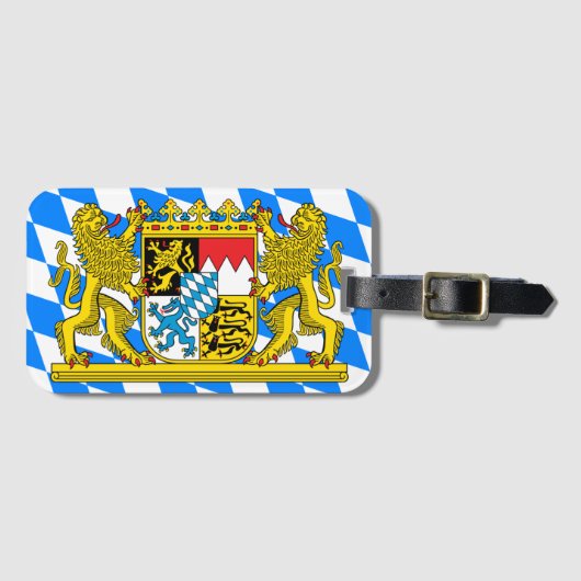 Wappen Bayerns Gepäckanhänger (Vorderseite (Horizontal))