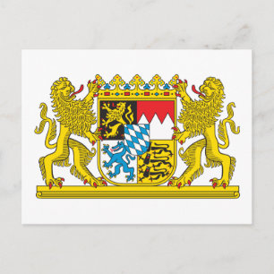 Wappen Bayerns Offizielles deutsches Symbol Postkarte