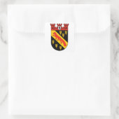 Wappen Berlin-Reinickendorf Quadratischer Aufkleber (Tasche)