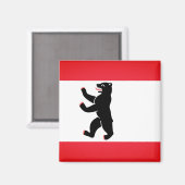  Wappen Berlins Berliner Bär Magnet (Vorderseite/Rückseite)