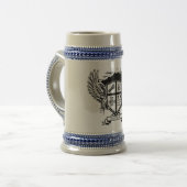 Wappen-Bier Stein Denvers H3 Bierglas (Vorderseite Links)