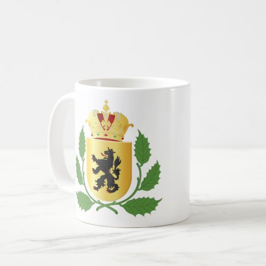 Wappen-Blätter Kaffeetasse (Vorderseite Links)
