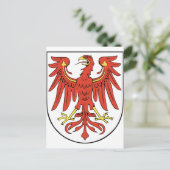 Wappen Brandenburg Postkarte (Stehend Vorderseite)