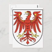 Wappen Brandenburg Postkarte (Vorne/Hinten)