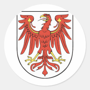 Wappen Brandenburg Runder Aufkleber