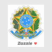 Wappen Brasiliens (1889-1968) Aufkleber (Blatt)