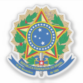 Wappen Brasiliens (1992-präsent, Variante #2) Aufkleber