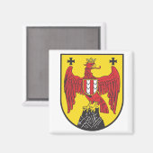 Wappen Burgenland Österreich Magnet (Vorderseite/Rückseite)