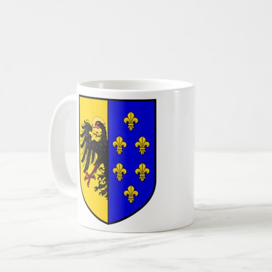 Wappen-Charlemagne Kaffeetasse (Vorderseite Links)