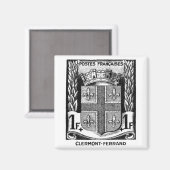 Wappen, Clermont-Ferrand Frankreich Magnet (Vorderseite/Rückseite)