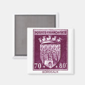 Wappen-Coat, Bordeaux Frankreich Magnet (Vorderseite/Rückseite)