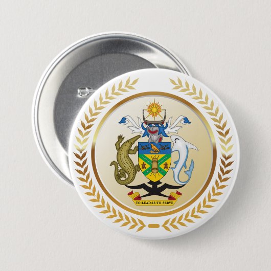 Wappen-Coat der Salomonen Button (Vorne & Hinten)