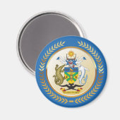Wappen-Coat der Salomonen Magnet (Vorderseite/Rückseite)