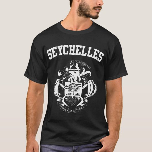 Wappen-Coat der Seychellen T-Shirt (Vorderseite)