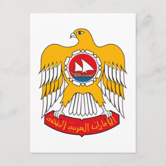 Wappen-Coat der Vereinigten Arabischen Emirate Postkarte