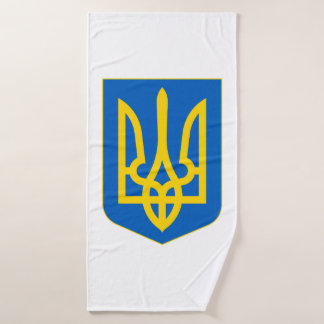 Wappen-Coat in der Ukraine Badehandtuch