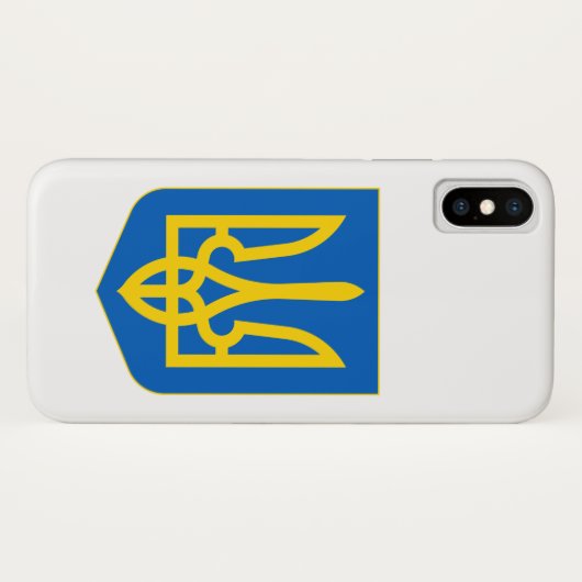 Wappen-Coat in der Ukraine Case-Mate iPhone Hülle (Rückseite (Horizontal))