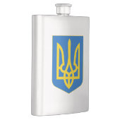 Wappen-Coat in der Ukraine Flachmann (Rechts)