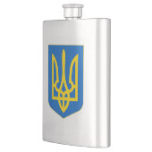 Wappen-Coat in der Ukraine Flachmann (Links)