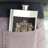 Wappen-Coat in der Ukraine Flachmann (Beispiel)