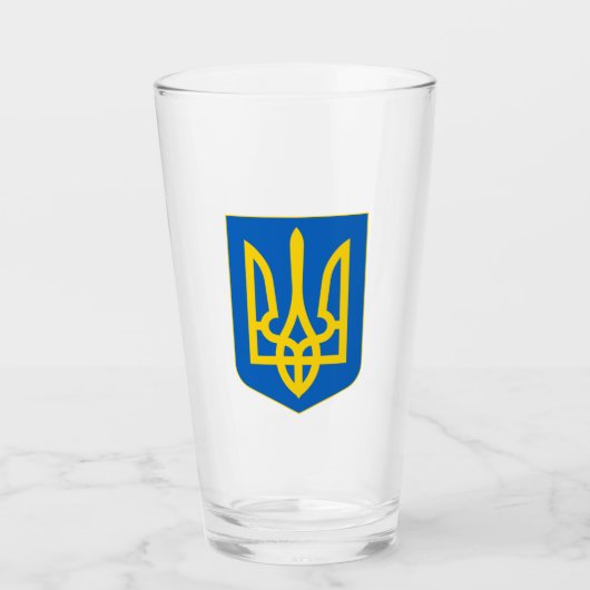 Wappen-Coat in der Ukraine Glas (Vorderseite)