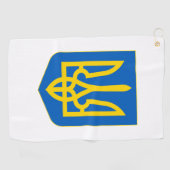 Wappen-Coat in der Ukraine Golfhandtuch (Horizontal)
