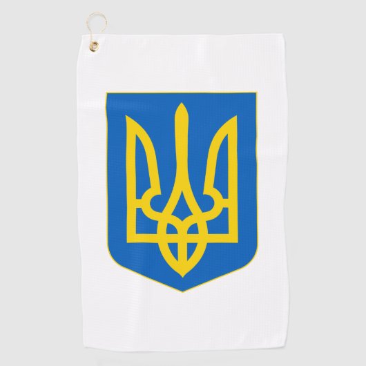 Wappen-Coat in der Ukraine Golfhandtuch (Vorderseite)