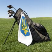 Wappen-Coat in der Ukraine Golfhandtuch (Gras)
