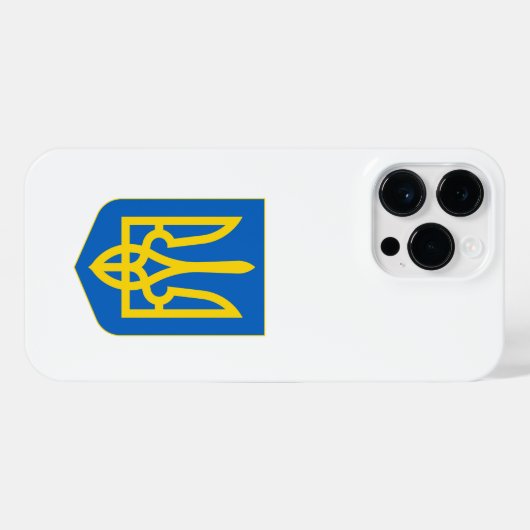Wappen-Coat in der Ukraine iPhone Hülle (Rückseite (Horizontal))