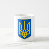 Wappen-Coat in der Ukraine Kaffeetasse (Mittel)