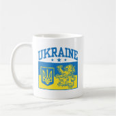 Wappen-Coat in der Ukraine Kaffeetasse (Links)