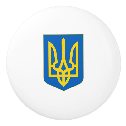 Wappen-Coat in der Ukraine Keramikknauf (Vorderseite)
