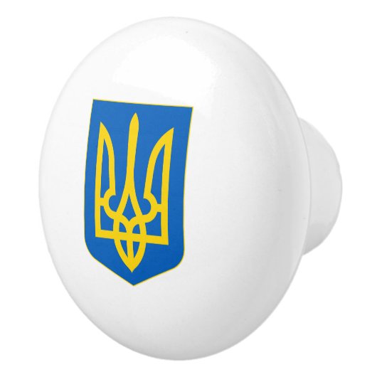 Wappen-Coat in der Ukraine Keramikknauf (Rechts)