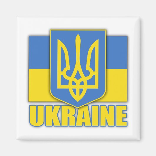 Wappen-Coat in der Ukraine Magnet (Vorne)