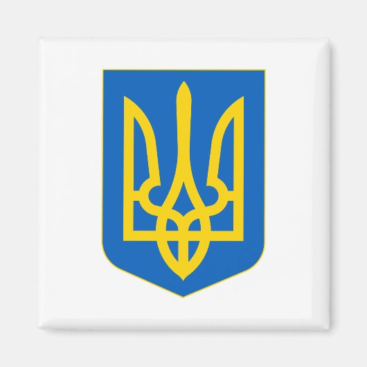 Wappen-Coat in der Ukraine Magnet (Vorne)