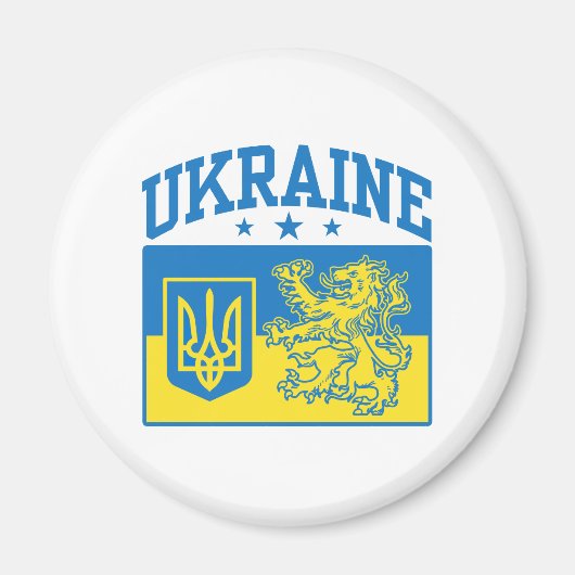 Wappen-Coat in der Ukraine Magnet (Vorne)