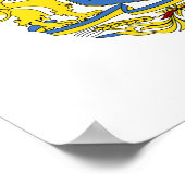 Wappen-Coat in der Ukraine Poster (Ecke)