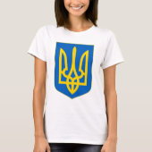 Wappen-Coat in der Ukraine T-Shirt (Vorderseite)