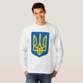 Wappen-Coat in der Ukraine T-Shirt (Vorne ganz)