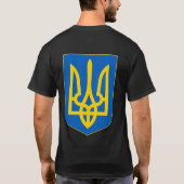 Wappen-Coat in der Ukraine T-Shirt (Rückseite)