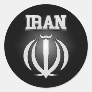 Wappen-Coat Iran Runder Aufkleber